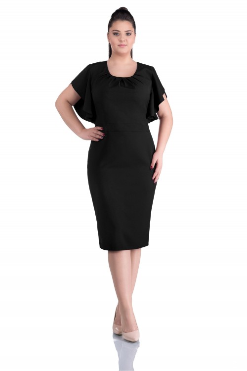 Rochie eleganta neagra Carola
