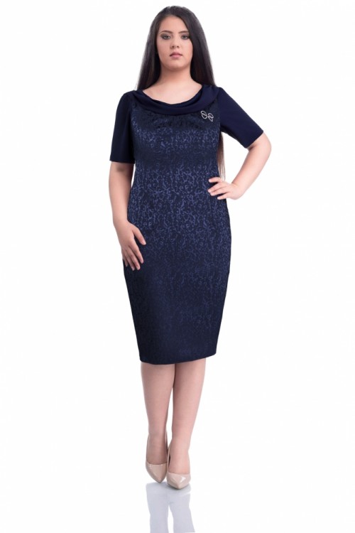 Rochie de zi bleumarin Dorina