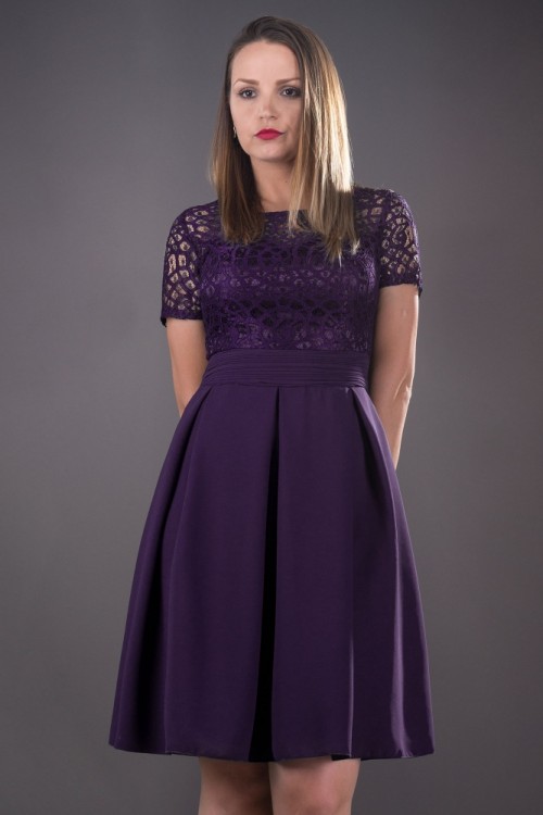 Rochie eleganta mov inchis...