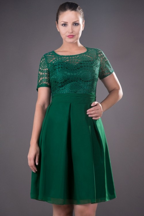 Rochie eleganta verde Ariana