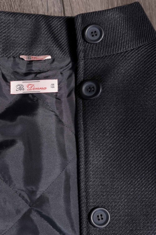 Palton dama negru Suzana