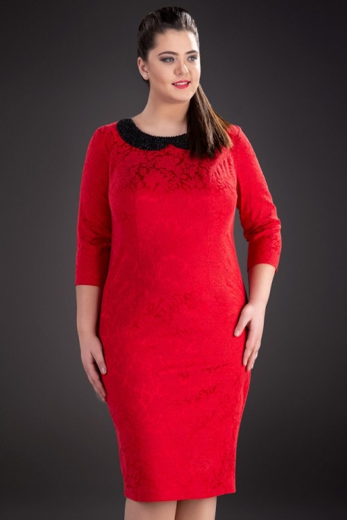 Rochie eleganta rosie Alice