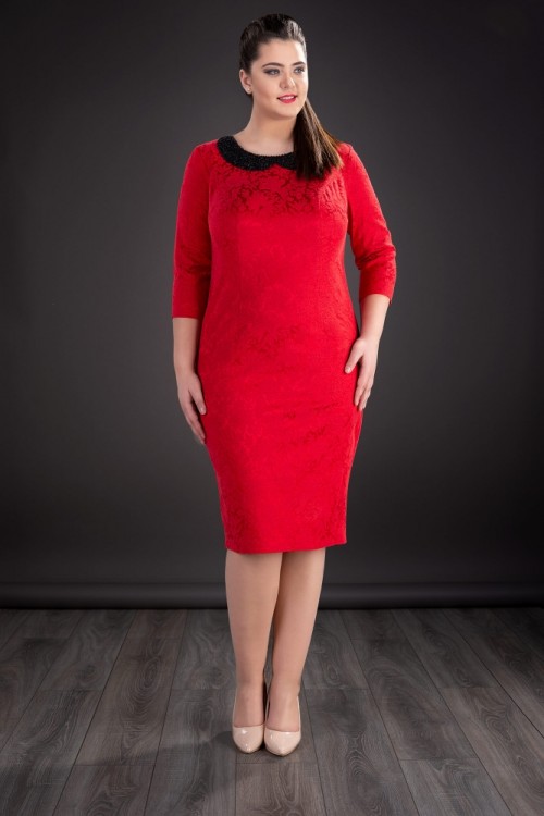 Rochie eleganta rosie Alice