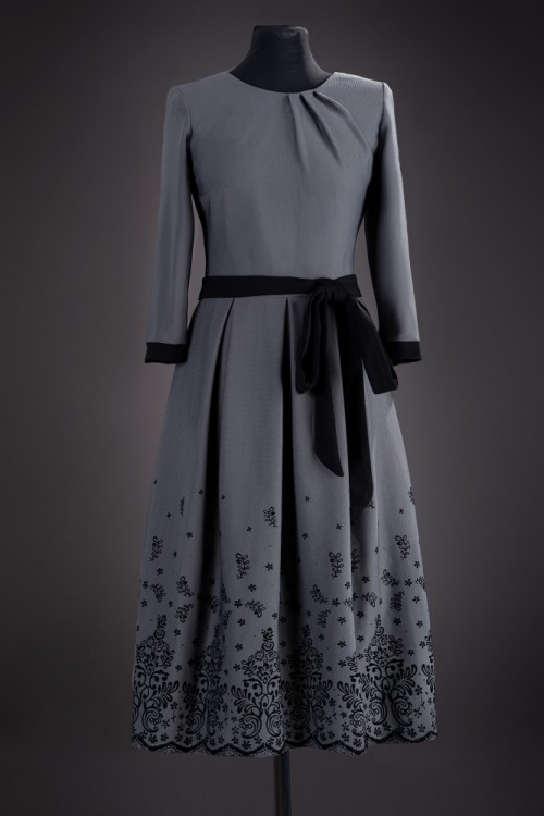 Rochie eleganta gri Dalia