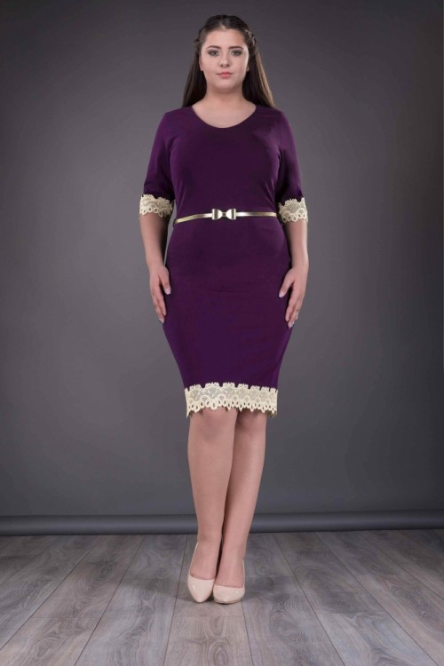 Rochie eleganta mov cu...