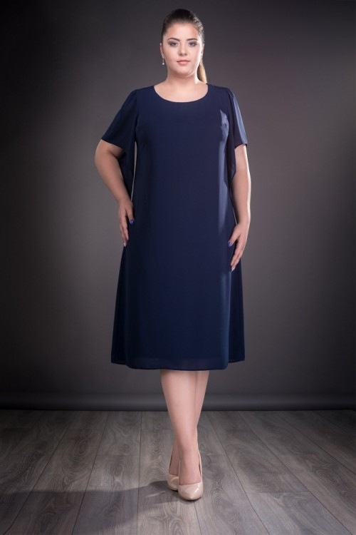 Rochie bleumarin eleganta...