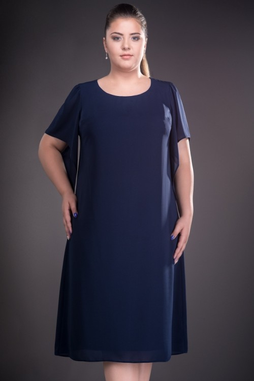 Rochie bleumarin eleganta...