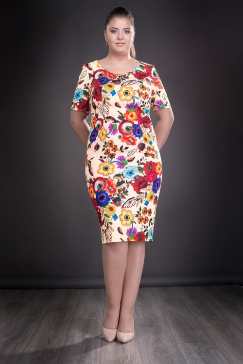 Rochie eleganta xxl cu...