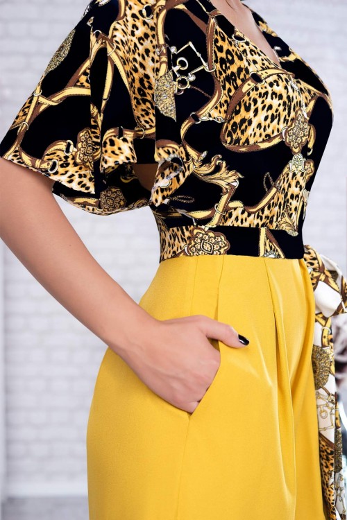 Salopeta eleganta negru cu...