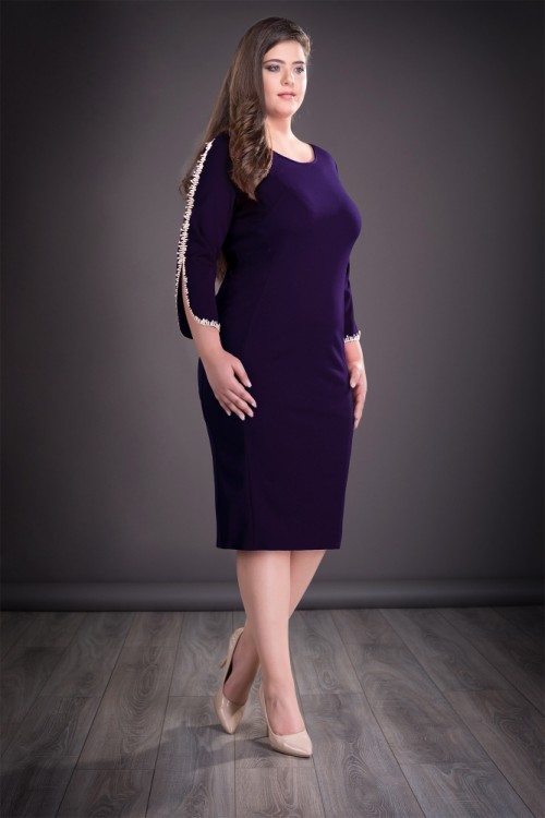 Rochie xxl mov inchis Otilia