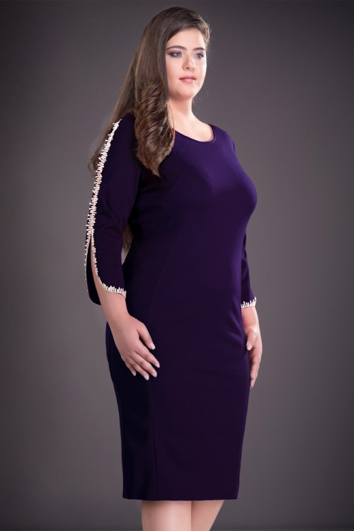 Rochie xxl mov inchis Otilia