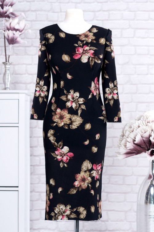 Rochie neagra cu imprimeu...