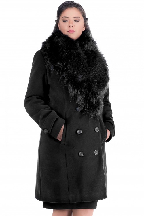 Palton cu blana Ambra