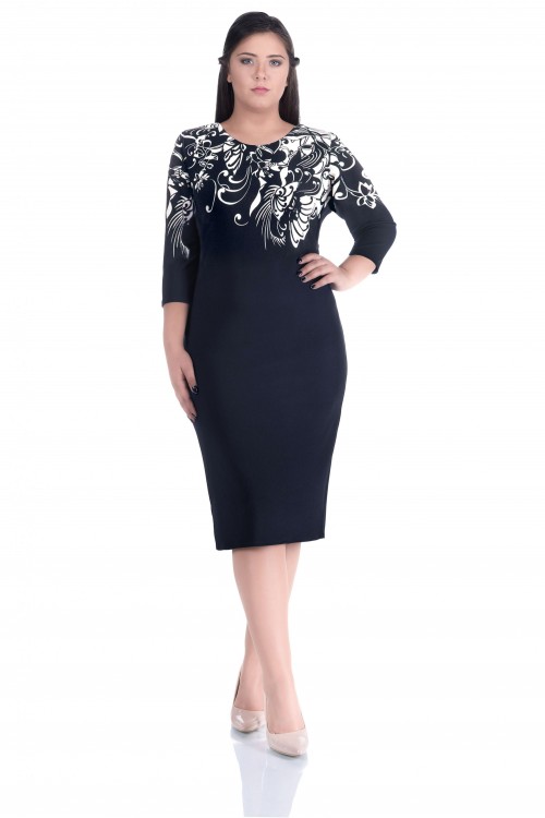 Rochie de zi neagra cu...